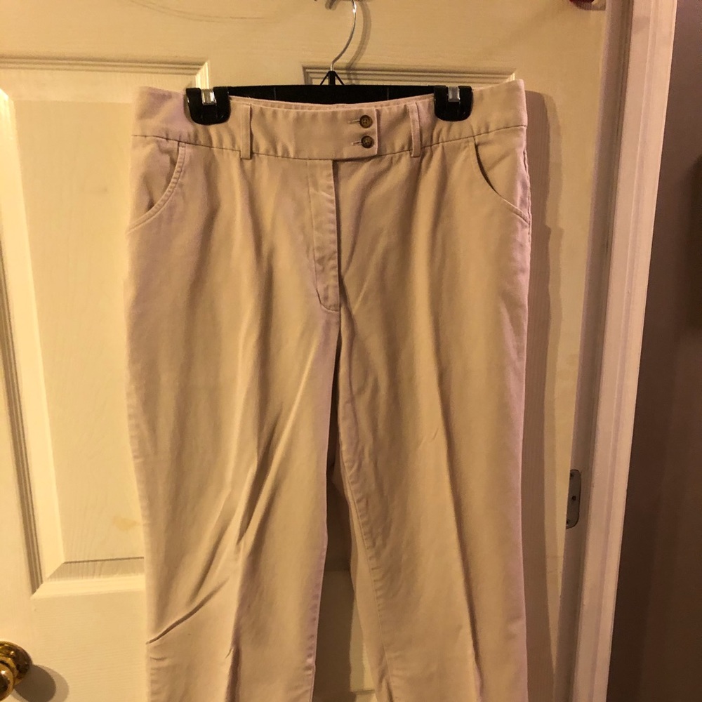 Cream Crop Pants